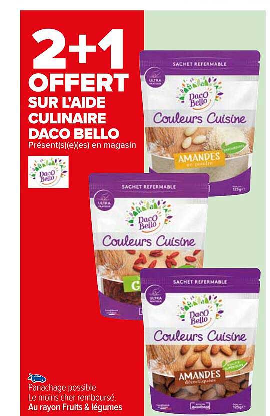 aide culinaire daco bello