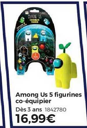 among us 5 figurines co-équipier