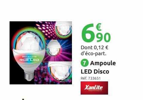 ampoule led disco xanlite