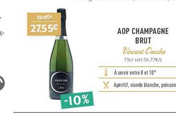 aop champagne brut vincent couche