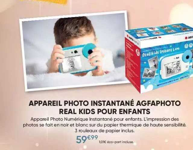 appareil photo instantané agfaphoto real dis pour enfants