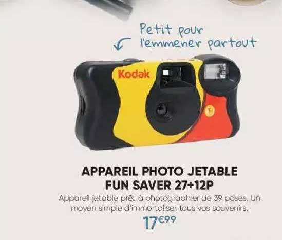 Appareil Photo Jetable Fun Saver 27+12p