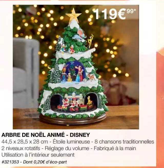 arbre de noël animé - disney