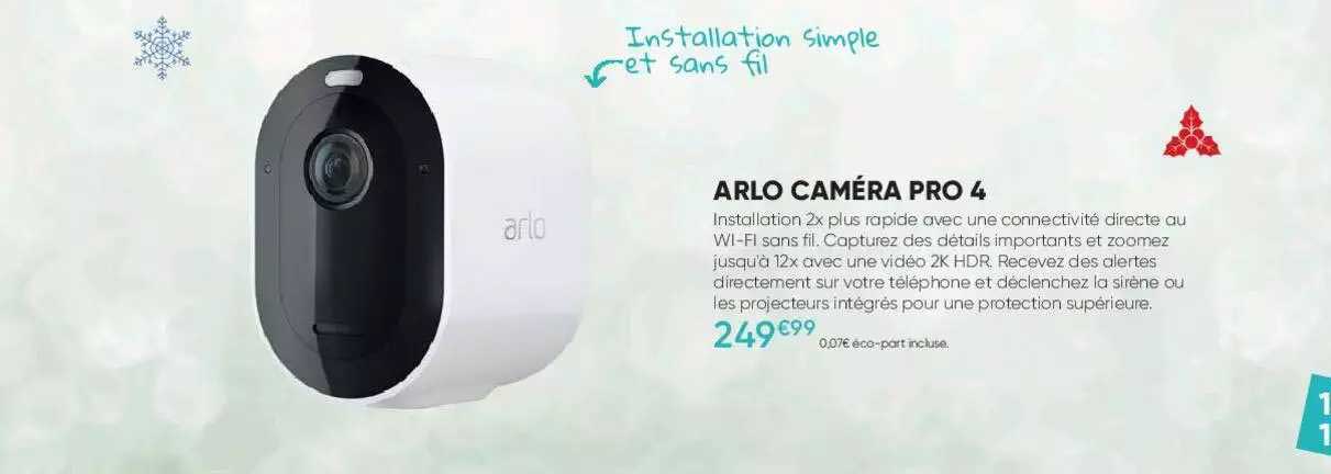 arlo caméra pro 4