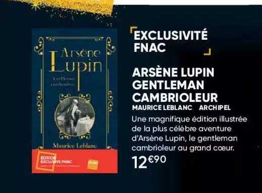 arsène lupin gentleman cambrioleur - maurice leblanc - archipel