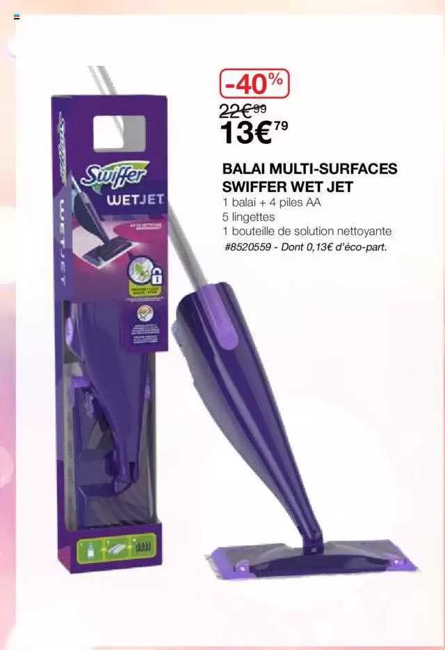 balai multi-surfaces swiffer wet jet