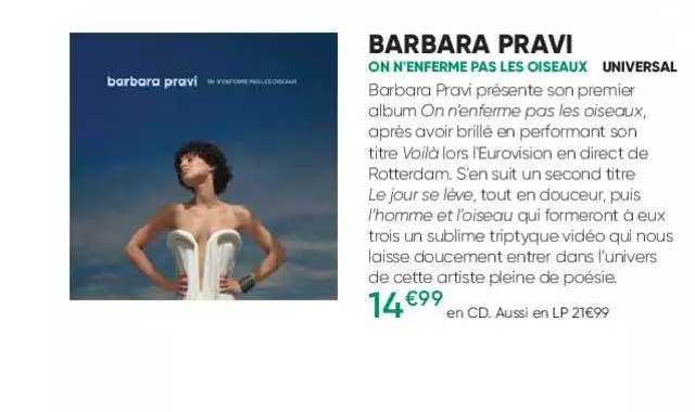 barbara pravi - on n'enferme pas les oiseaux