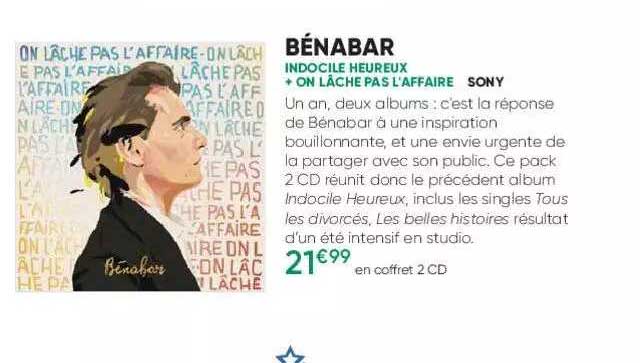 bénabar - indocile heureux + on lâche pas l'affaire