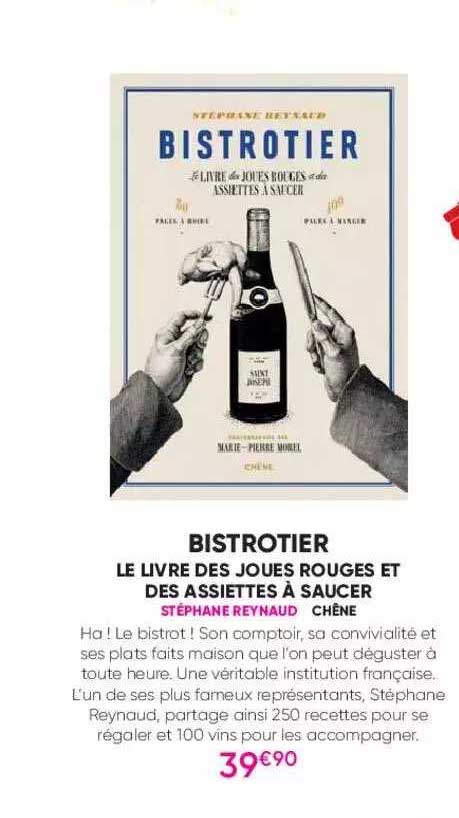 bistrotier - le livre des joues rouges et des assiettes à saucer - stéphane reynaud
