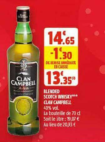 blended scotch whisky clan campbell