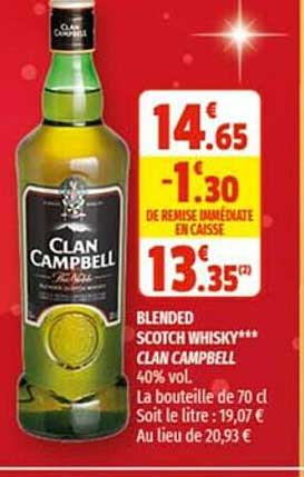 blended scotch whisky clan campbell