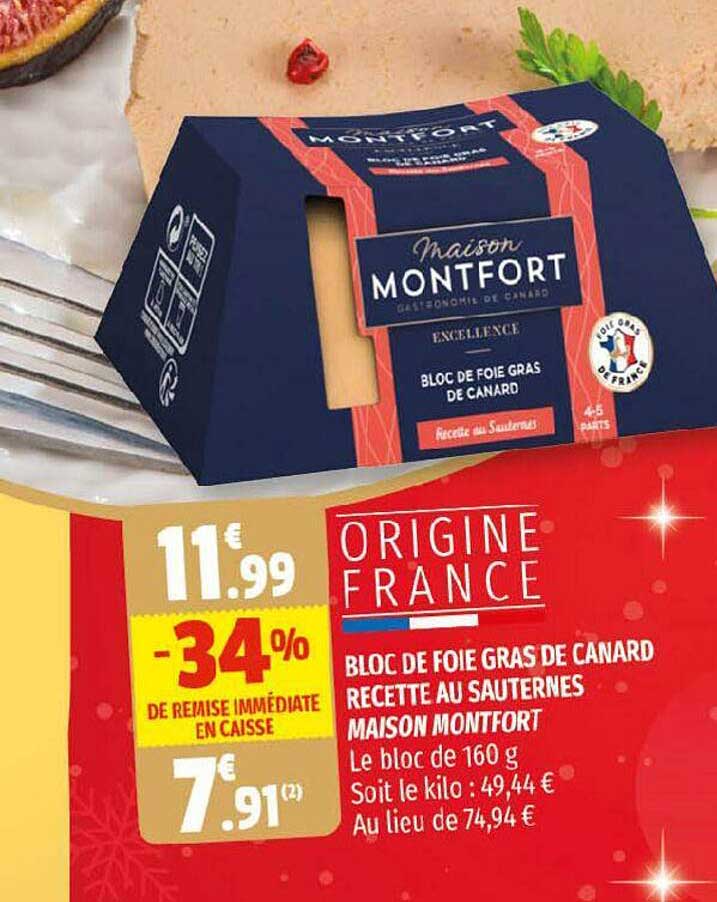 Bloc De Foie Gras De Canard Recette Au Sauternes Maison Montfort