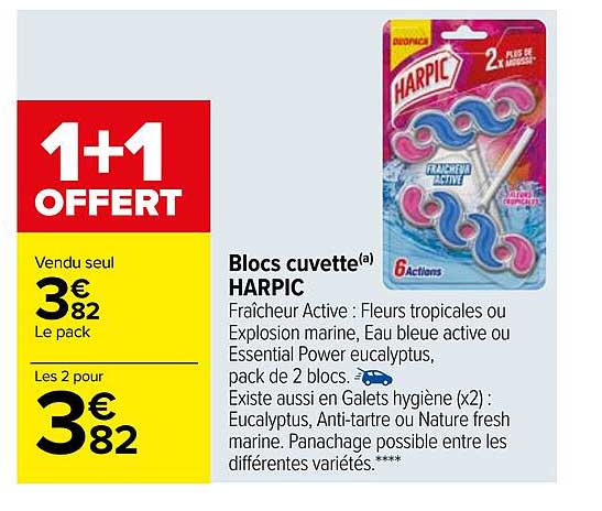 blocs cuvette harpic