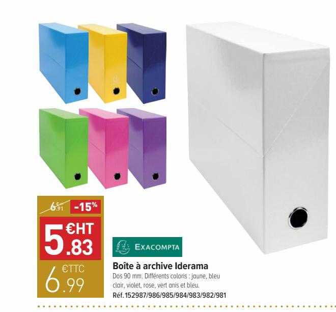 boîte à archive iderama exacompta