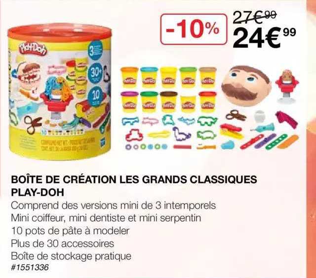 boîte de création les grands classiques play-doh