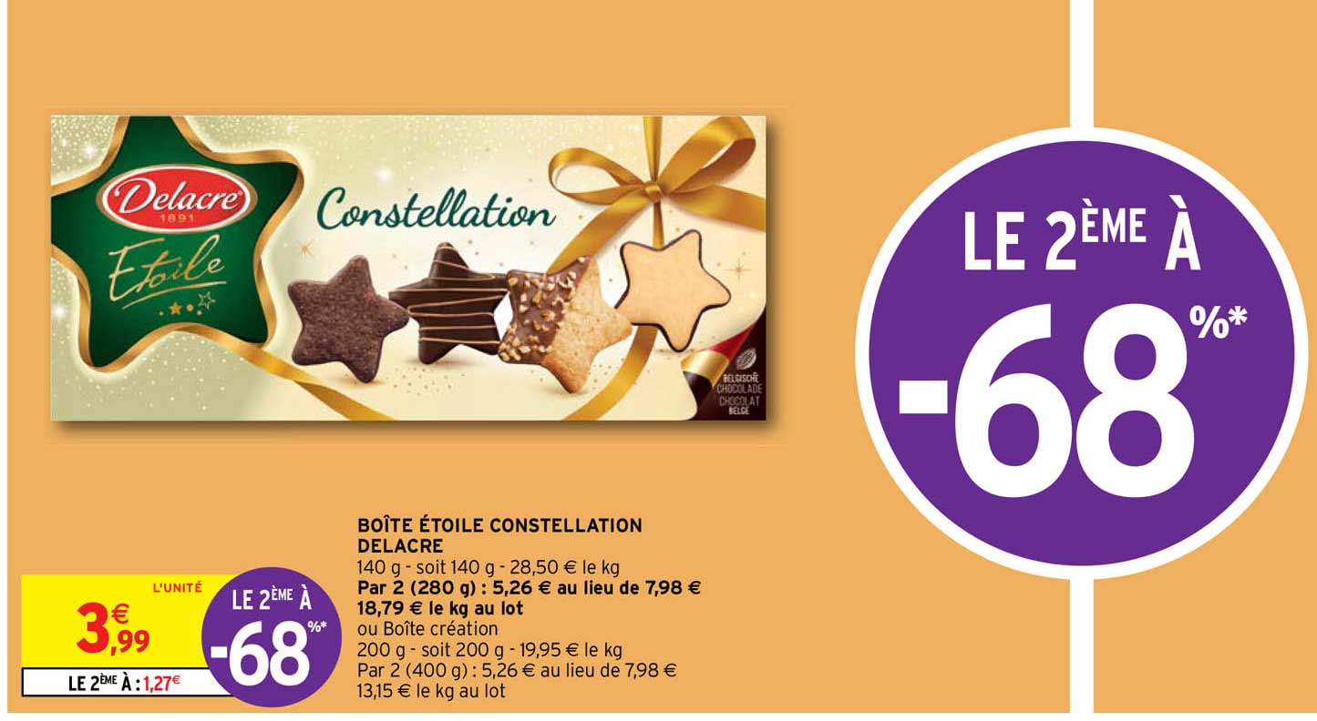 boîte étoile constellation delacre