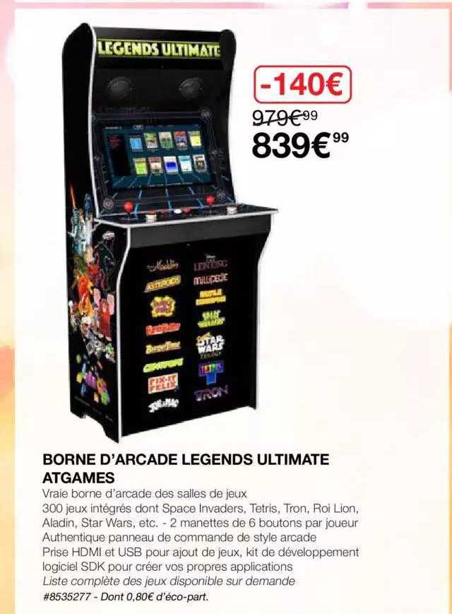 borne d'arcade legends ultimate atgames
