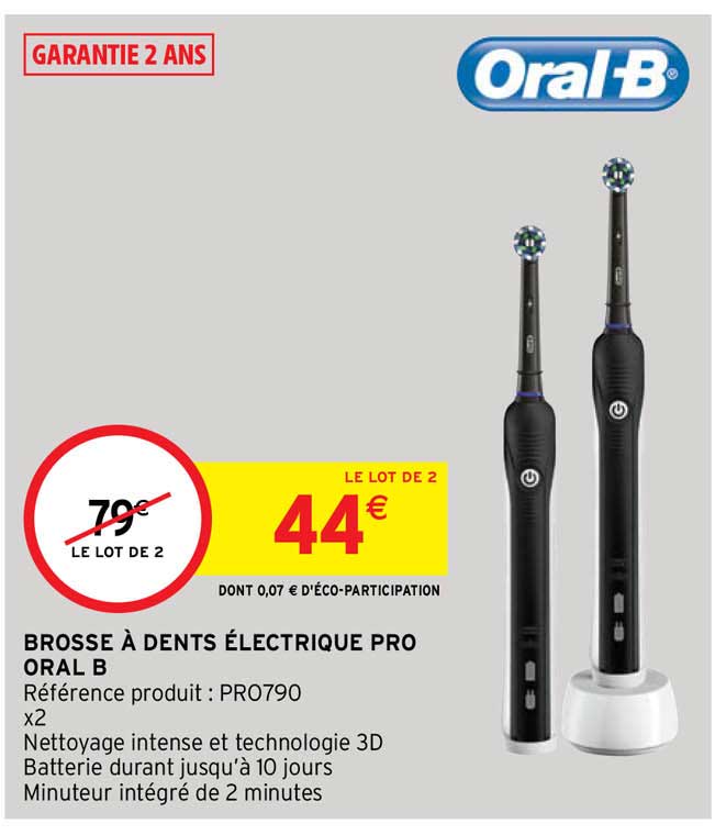 brosse à dents électrique pro oral b