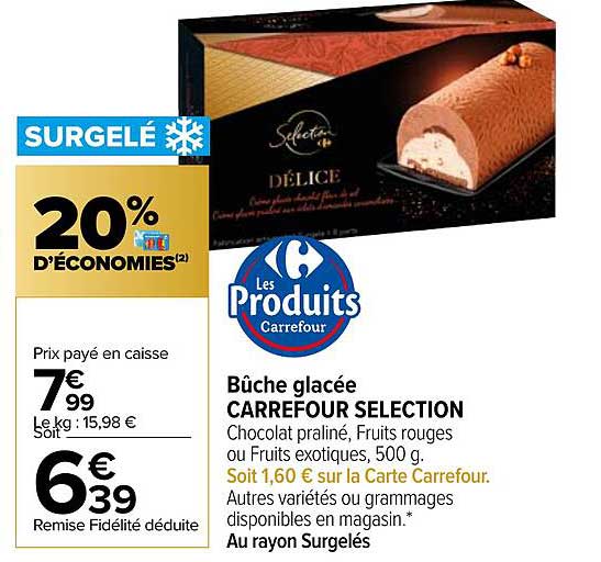 Bûche Glacée Carrefour Sélection