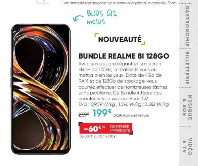 bundle realme 8i 128go