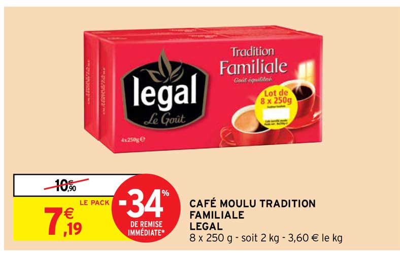 Café Moulu Tradition Familiale Legal