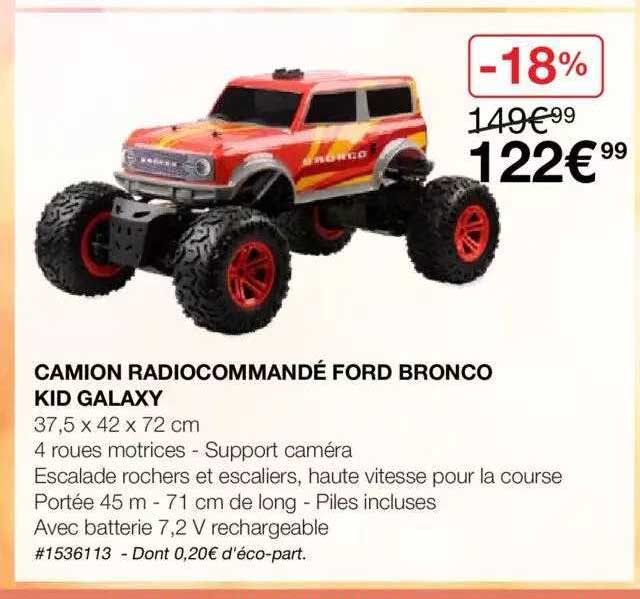 camion radiocommandé ford bronco kid galaxy