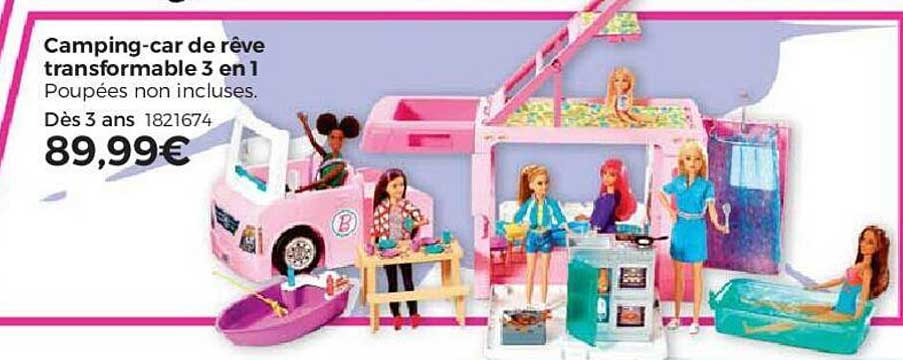 camping-car de rêve transformable 3 en 1