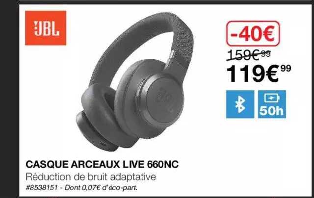 casque arceaux live 660nc jbl