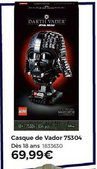 casque de vador lego star wars