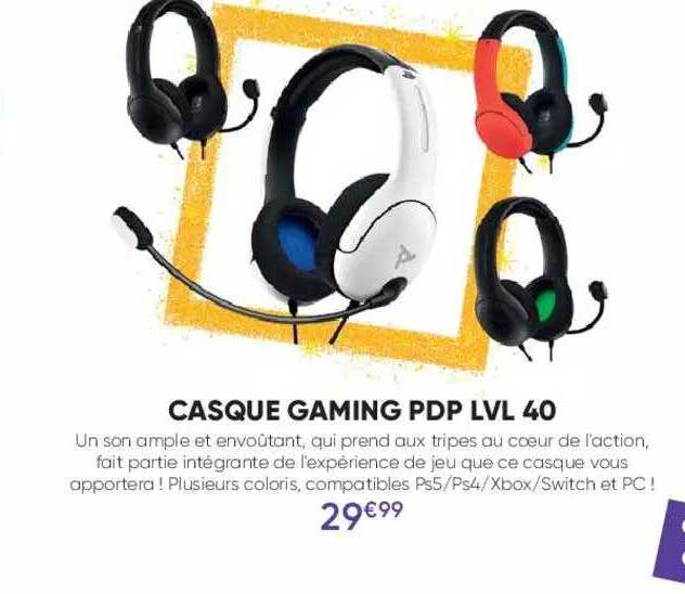 casque gaming pdp lvl 40