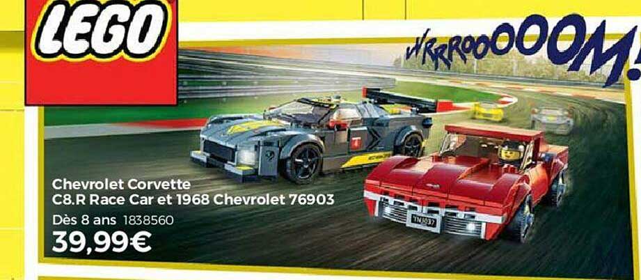 chevrolet corvette c8.r race car et 1968 chevrolet 76903