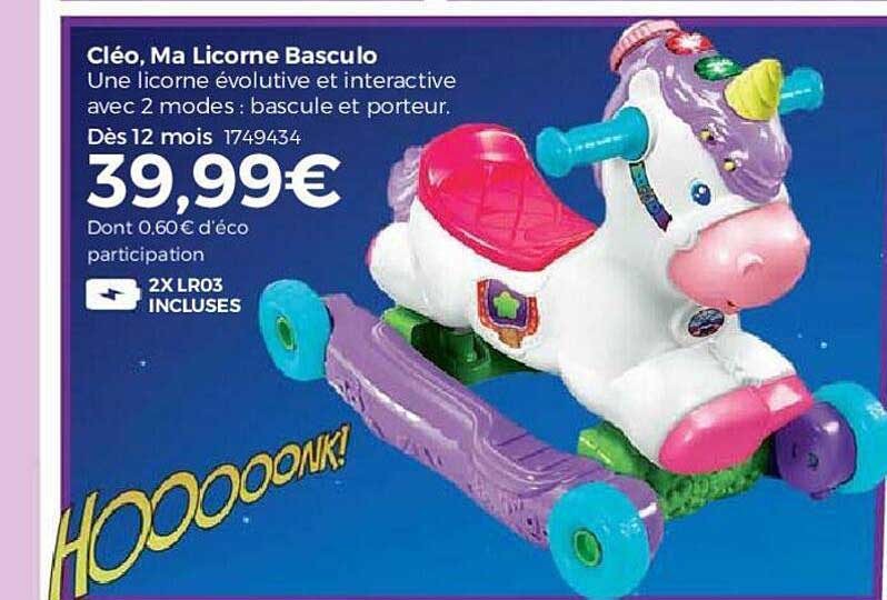 cléo, ma licorne basculo
