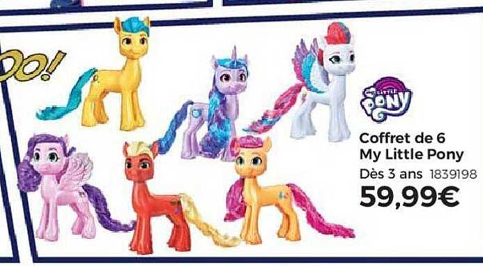coffret de 6 my little pony