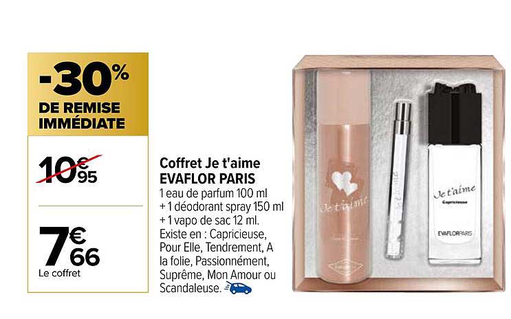 coffret je t'aime evaflor paris