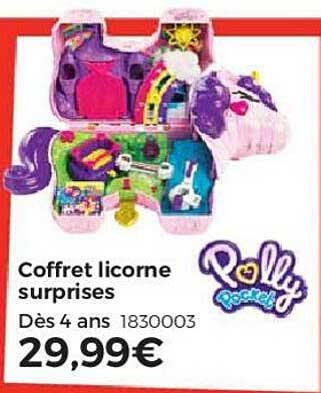 coffret licorne surprises polly pocket