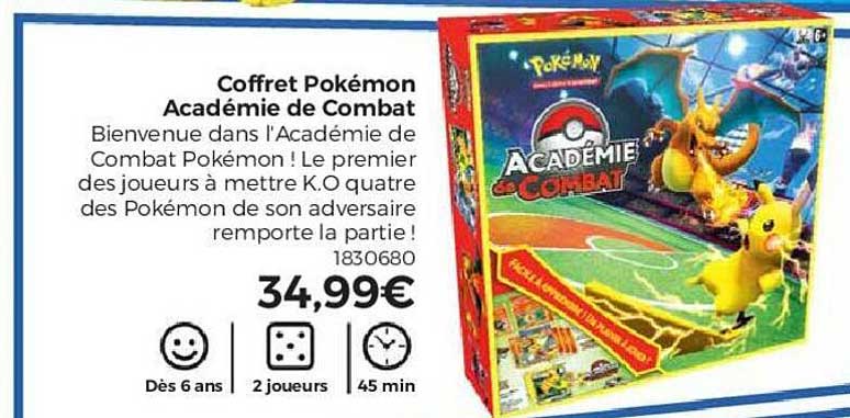 coffret pokémon académie de combat