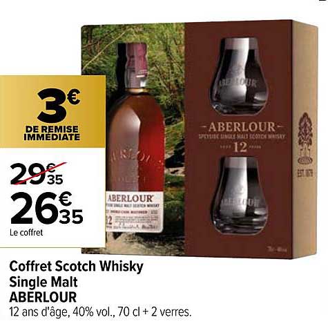 coffret scotch whisky single malt aberlour
