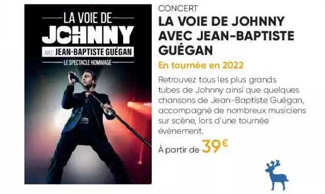 concert - la voie de johnny avec jean-baptiste guégan