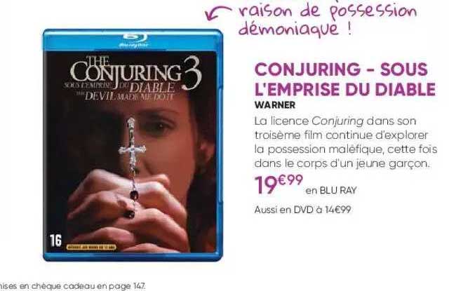 conjuring - sous l'emprise du diable - warner