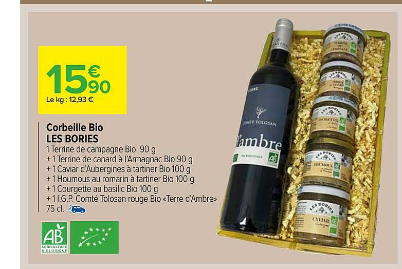 corbeille bio les bories
