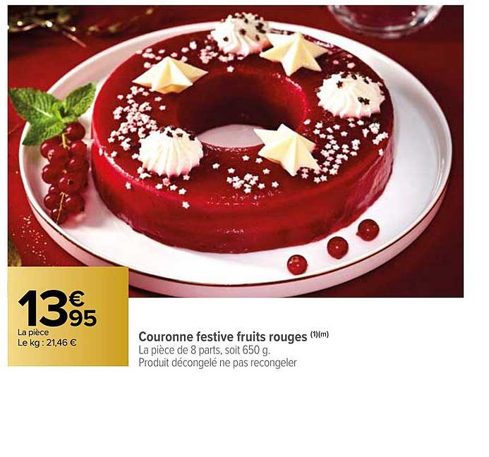 couronne festive fruits rouges