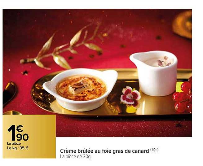 crème brûlée au foie gras de canard