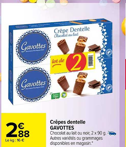 Crêpes Dentelle Gavottes