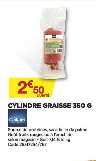 Cylindre Graisse 350 G Caillard