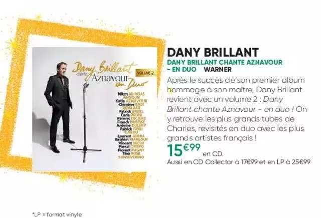 dany brillant - dany brillant chante aznavour - en duo