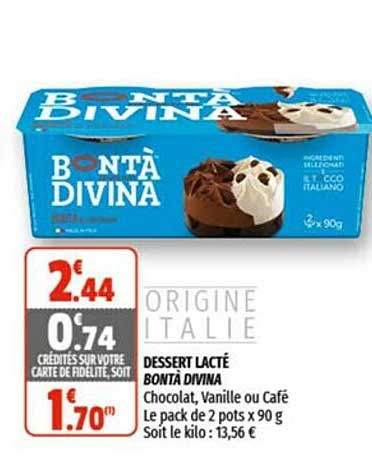 dessert lacté bontà divina