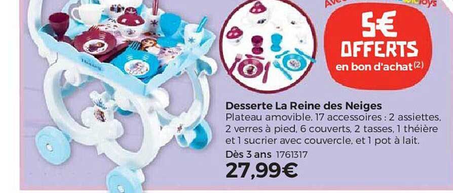 desserte la reine des neiges