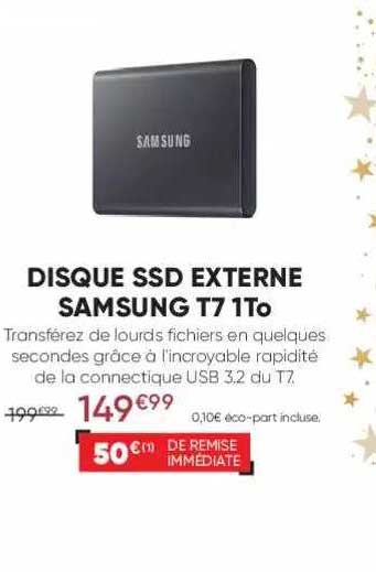 dique ssd externe samsung t7 1To