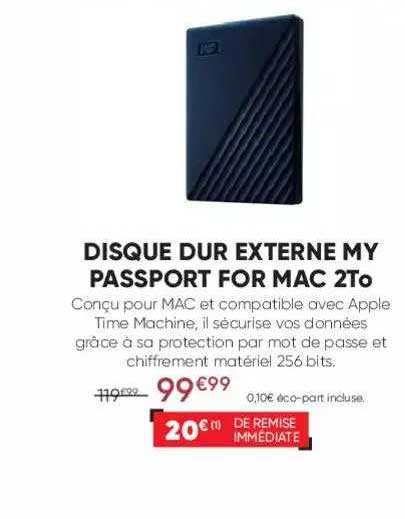 disque dur externe my passport for mac 2To