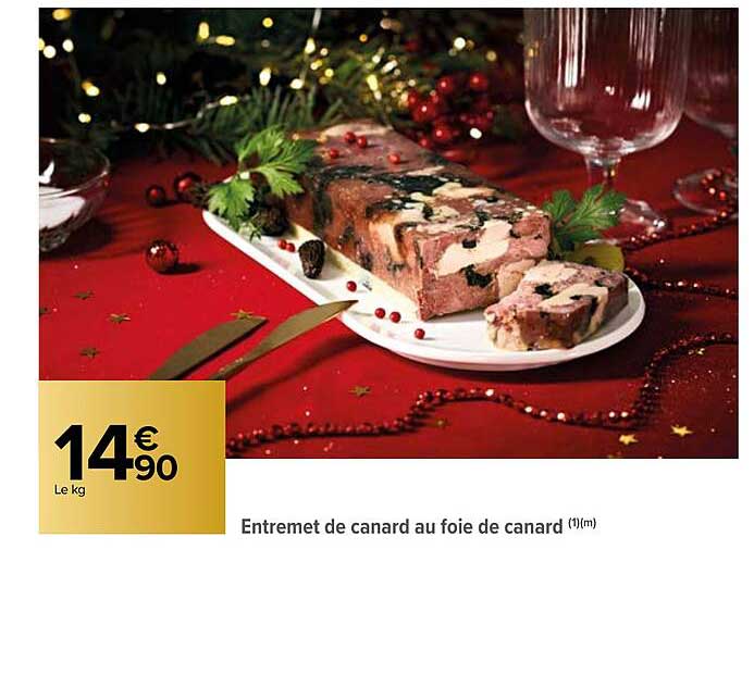 entremet de canard au  foie de canard